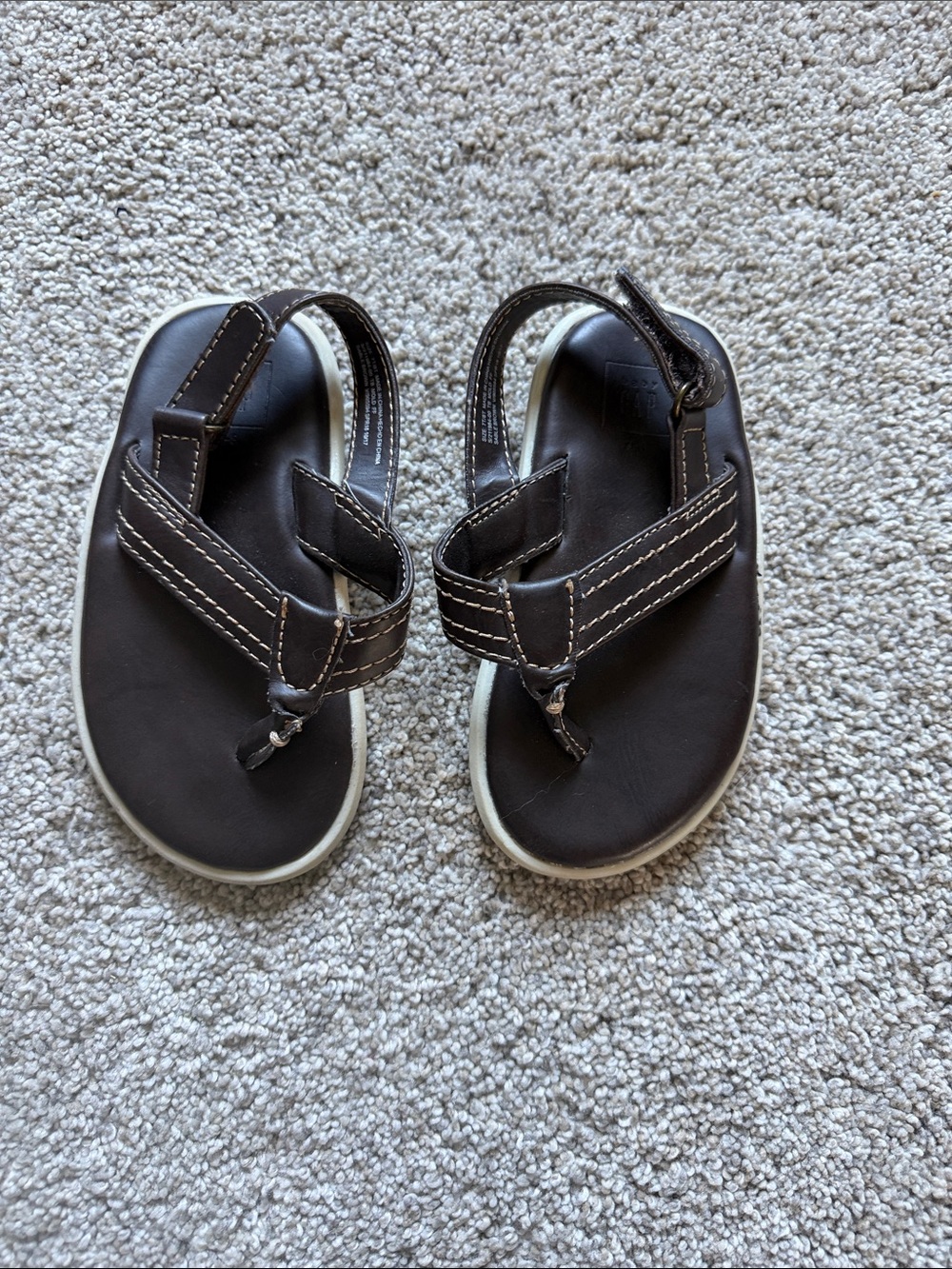 Baby Gap Girls Brown Ankle-Strap Sandals 7T-8T‎